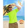 imageMAGCOMSEN Mens Rash Guard Short Sleeve UPF 50 Sun UV Quick Dry Shirts Workout Swim Running Athletic TShirtFlgreen