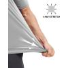 imageMAGCOMSEN Mens Rash Guard Short Sleeve UPF 50 Sun UV Quick Dry Shirts Workout Swim Running Athletic TShirtLightgrey