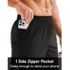 imageMAGCOMSEN Mens Running Shorts 5quot Quick Dry Lightweight Hiking Shorts with Pockets for Workout Athletic Gym01black