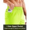 imageMAGCOMSEN Mens Running Shorts 5quot Quick Dry Lightweight Hiking Shorts with Pockets for Workout Athletic Gym02neon Green