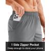 imageMAGCOMSEN Mens Running Shorts 5quot Quick Dry Lightweight Hiking Shorts with Pockets for Workout Athletic Gym04medium Grey