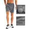 imageMAGCOMSEN Mens Running Shorts 5quot Quick Dry Lightweight Hiking Shorts with Pockets for Workout Athletic Gym04medium Grey