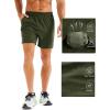 imageMAGCOMSEN Mens Running Shorts 5quot Quick Dry Lightweight Hiking Shorts with Pockets for Workout Athletic Gym05army Green