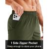 imageMAGCOMSEN Mens Running Shorts 5quot Quick Dry Lightweight Hiking Shorts with Pockets for Workout Athletic Gym05army Green