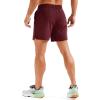 imageMAGCOMSEN Mens Running Shorts 5quot Quick Dry Lightweight Hiking Shorts with Pockets for Workout Athletic Gym07wine Red