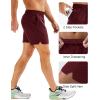 imageMAGCOMSEN Mens Running Shorts 5quot Quick Dry Lightweight Hiking Shorts with Pockets for Workout Athletic Gym07wine Red