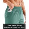 imageMAGCOMSEN Mens Running Shorts 5quot Quick Dry Lightweight Hiking Shorts with Pockets for Workout Athletic Gym08fern Green
