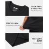 imageMAGCOMSEN Mens Short Sleeve UPF 50 Shirts Quick Dry Athletic Swim Tshirt Running Workout Gym Hiking Fishing Rash GuardBlack