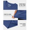 imageMAGCOMSEN Mens Short Sleeve UPF 50 Shirts Quick Dry Athletic Swim Tshirt Running Workout Gym Hiking Fishing Rash GuardBluegrey