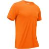 imageMAGCOMSEN Mens Short Sleeve UPF 50 Shirts Quick Dry Athletic Swim Tshirt Running Workout Gym Hiking Fishing Rash GuardFlorange