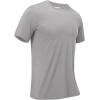 imageMAGCOMSEN Mens Short Sleeve UPF 50 Shirts Quick Dry Athletic Swim Tshirt Running Workout Gym Hiking Fishing Rash GuardLightgray