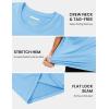 imageMAGCOMSEN Mens Short Sleeve UPF 50 Shirts Quick Dry Athletic Swim Tshirt Running Workout Gym Hiking Fishing Rash GuardSkyblue