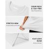 imageMAGCOMSEN Mens Short Sleeve UPF 50 Shirts Quick Dry Athletic Swim Tshirt Running Workout Gym Hiking Fishing Rash GuardWhite