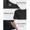 imageMAGCOMSEN Mens Short Sleeve UPF 50 Sun Protection Shirts Quick Dry Athletic TShirt Hiking Running Swimming Rash GuardBlack