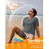 imageMAGCOMSEN Mens Short Sleeve UPF 50 Sun Protection Shirts Quick Dry Athletic TShirt Hiking Running Swimming Rash GuardDark Gray