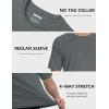 imageMAGCOMSEN Mens Short Sleeve UPF 50 Sun Protection Shirts Quick Dry Athletic TShirt Hiking Running Swimming Rash GuardDark Gray