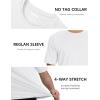 imageMAGCOMSEN Mens Short Sleeve UPF 50 Sun Protection Shirts Quick Dry Athletic TShirt Hiking Running Swimming Rash GuardWhite