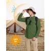 imageMAGCOMSEN Mens Sun Protection Fishing Shirts Long Sleeve UPF 50 Quick Dry Cooling Button Down Shirt for Hiking SafariArmy Green