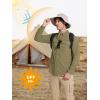 imageMAGCOMSEN Mens Sun Protection Fishing Shirts Long Sleeve UPF 50 Quick Dry Cooling Button Down Shirt for Hiking SafariKhaki