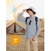 imageMAGCOMSEN Mens Sun Protection Fishing Shirts Long Sleeve UPF 50 Quick Dry Cooling Button Down Shirt for Hiking SafariLight Grey