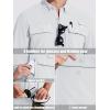 imageMAGCOMSEN Mens Sun Protection Fishing Shirts Long Sleeve UPF 50 Quick Dry Cooling Button Down Shirt for Hiking SafariWhite