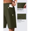 imageMAGCOMSEN Mens Swim Trunks with Compression Liner 9quot Quick Dry Beach Shorts with Zipper PocketsArmy Green