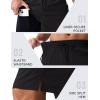 imageMAGCOMSEN Mens Swim Trunks with Compression Liner 9quot Quick Dry Beach Shorts with Zipper PocketsBlack