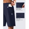 imageMAGCOMSEN Mens Swim Trunks with Compression Liner 9quot Quick Dry Beach Shorts with Zipper PocketsNavy