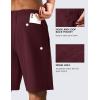 imageMAGCOMSEN Mens Swim Trunks with Compression Liner 9quot Quick Dry Beach Shorts with Zipper PocketsWine Red