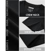 imageMAGCOMSEN Mens TShirts Short Sleeve UPF 80 Sun Protection Lightweight Moisture Wicking Casual Crew Neck Basic TeesBlack