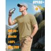imageMAGCOMSEN Mens TShirts Short Sleeve UPF 80 Sun Protection Lightweight Moisture Wicking Casual Crew Neck Basic TeesKhaki