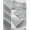 imageMAGCOMSEN Mens TShirts Short Sleeve UPF 80 Sun Protection Lightweight Moisture Wicking Casual Crew Neck Basic TeesLgray
