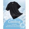 imageMAGCOMSEN Mens TShirts UPF 50 Cooling Short Sleeve Shirts Cotton Lightweight Moisture Wicking Soft Casual Summer TeesBlack