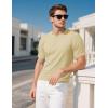 imageMAGCOMSEN Mens TShirts UPF 50 Cooling Short Sleeve Shirts Cotton Lightweight Moisture Wicking Soft Casual Summer TeesLight Apricot
