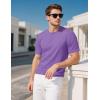 imageMAGCOMSEN Mens TShirts UPF 50 Cooling Short Sleeve Shirts Cotton Lightweight Moisture Wicking Soft Casual Summer TeesLight Purple