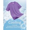 imageMAGCOMSEN Mens TShirts UPF 50 Cooling Short Sleeve Shirts Cotton Lightweight Moisture Wicking Soft Casual Summer TeesLight Purple