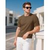 imageMAGCOMSEN Mens TShirts UPF 50 Cooling Short Sleeve Shirts Cotton Lightweight Moisture Wicking Soft Casual Summer TeesWolf Brown