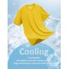 imageMAGCOMSEN Mens TShirts UPF 50 Cooling Short Sleeve Shirts Cotton Lightweight Moisture Wicking Soft Casual Summer TeesYellow