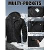 imageMAGCOMSEN Mens Winter Jacket Cotton Fleece Lined Warm Jackets Work Cargo Military Coats with 6 Pockets2 Black