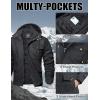 imageMAGCOMSEN Mens Winter Jacket Cotton Fleece Lined Warm Jackets Work Cargo Military Coats with 6 Pockets2 Grey