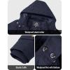 imageMAGCOMSEN Mens Winter Jacket Cotton Fleece Lined Warm Jackets Work Cargo Military Coats with 6 Pockets2 Navy