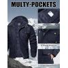 imageMAGCOMSEN Mens Winter Jacket Cotton Fleece Lined Warm Jackets Work Cargo Military Coats with 6 Pockets2 Navy