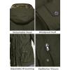imageMAGCOMSEN Mens Winter Jacket Cotton Fleece Lined Warm Jackets Work Cargo Military Coats with 6 PocketsArmy Green