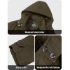 imageMAGCOMSEN Mens Winter Jacket Cotton Fleece Lined Warm Jackets Work Cargo Military Coats with 6 PocketsCoffee