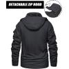 imageMAGCOMSEN Mens Winter Jacket Cotton Fleece Lined Warm Jackets Work Cargo Military Coats with 6 PocketsGrey