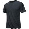 imageMAGCOMSEN Mens Workout Shirts Short Sleeve Tees Quick Dry Moisture Wicking Athletic Gym Running Crewneck TShirtBlack