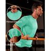 imageMAGCOMSEN Mens Workout Shirts Short Sleeve Tees Quick Dry Moisture Wicking Athletic Gym Running Crewneck TShirtLight Green