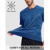 imageMAGCOMSEN Mens Workout Shirts Short Sleeve Tees Quick Dry Moisture Wicking Athletic Gym Running Crewneck TShirtMedium Blue