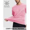 imageMAGCOMSEN Mens Workout Shirts Short Sleeve Tees Quick Dry Moisture Wicking Athletic Gym Running Crewneck TShirtPink