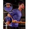 imageMAGCOMSEN Mens Workout Shirts Short Sleeve Tees Quick Dry Moisture Wicking Athletic Gym Running Crewneck TShirtViolet